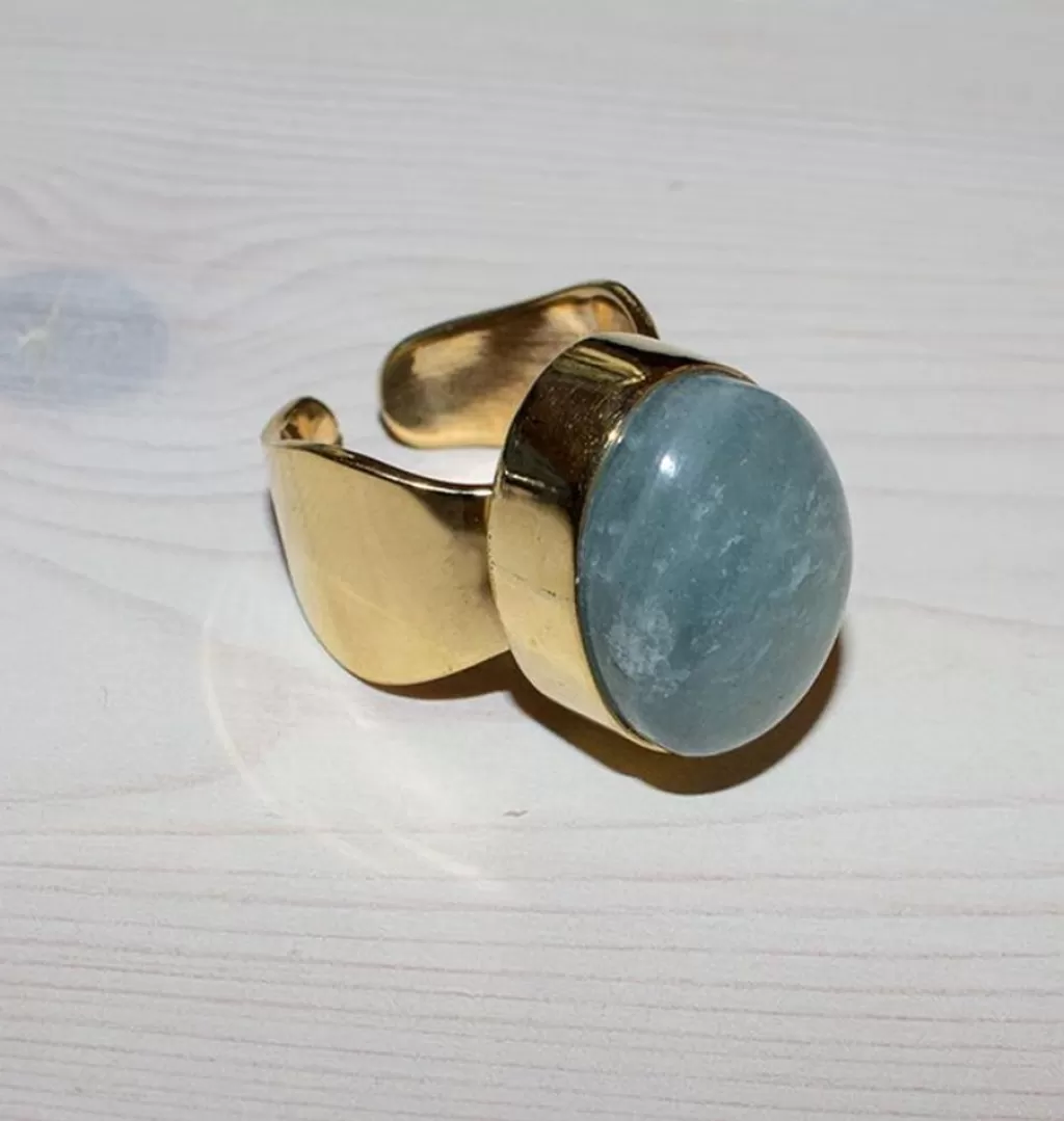 Store Bedazzled Shot Ring Massing - Aqua