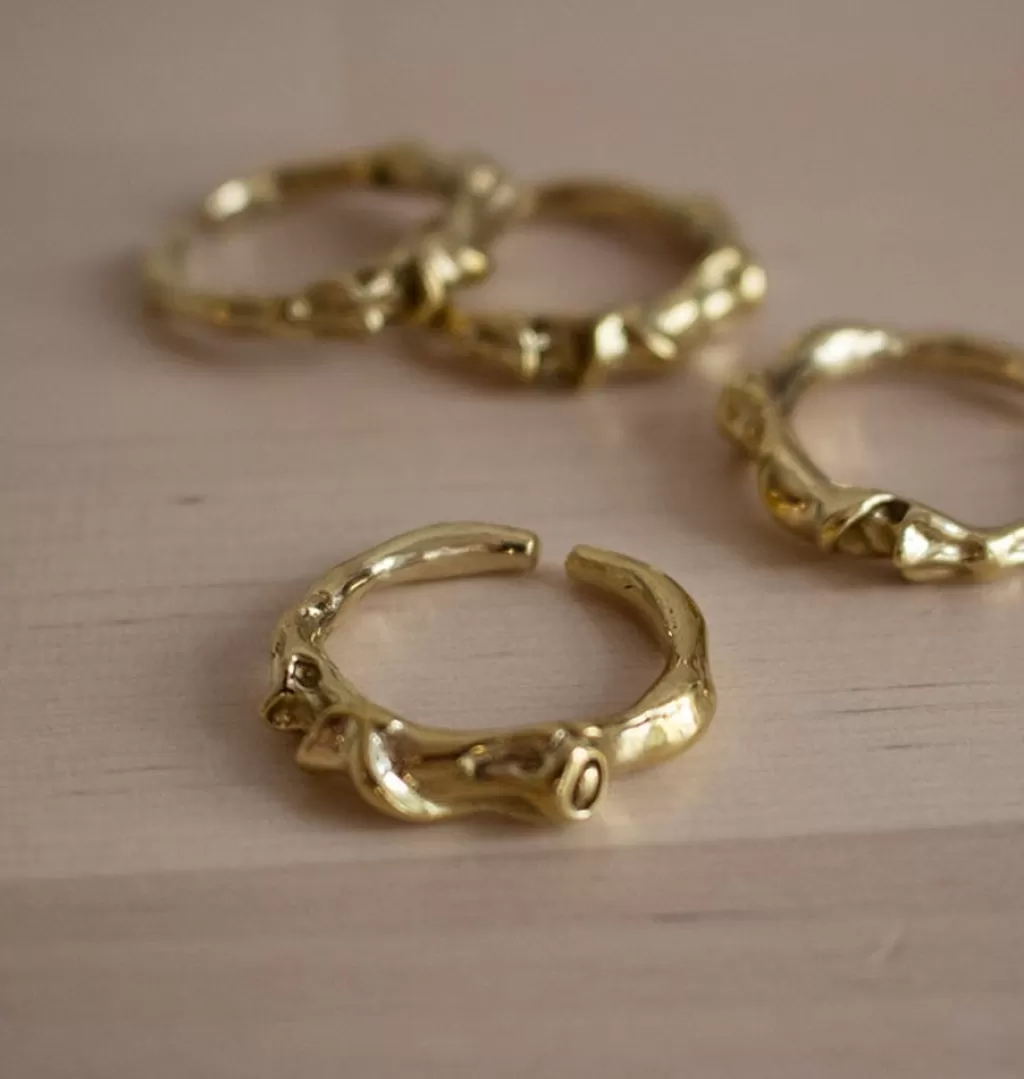 Outlet Bedazzled Sidekick Ring Brass
