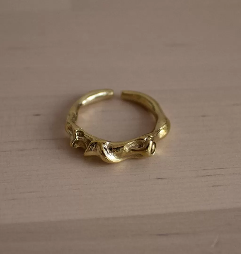Outlet Bedazzled Sidekick Ring Brass