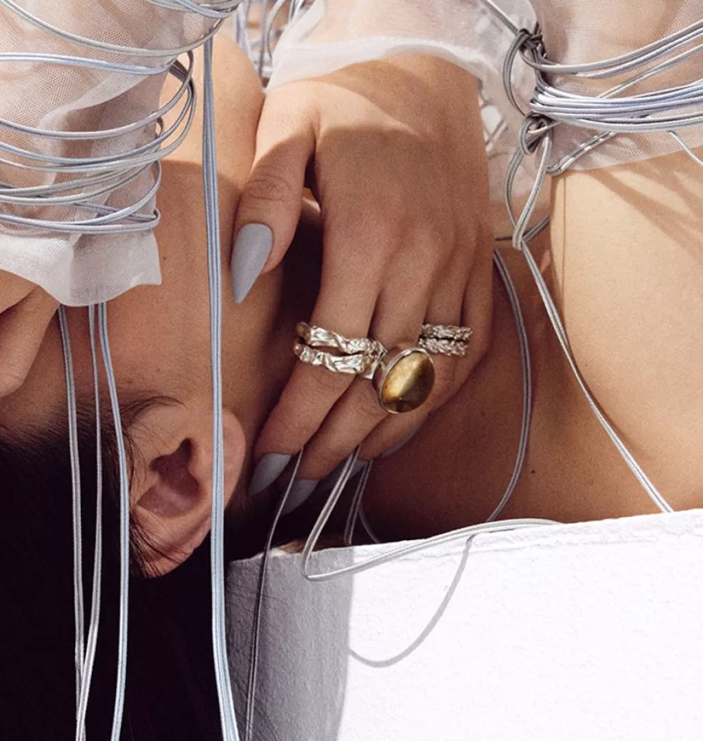Store Bedazzled Sidekick Ring Silver