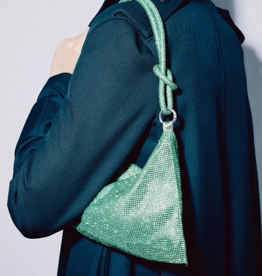 Online WOS UP Sparkle Handbag Green