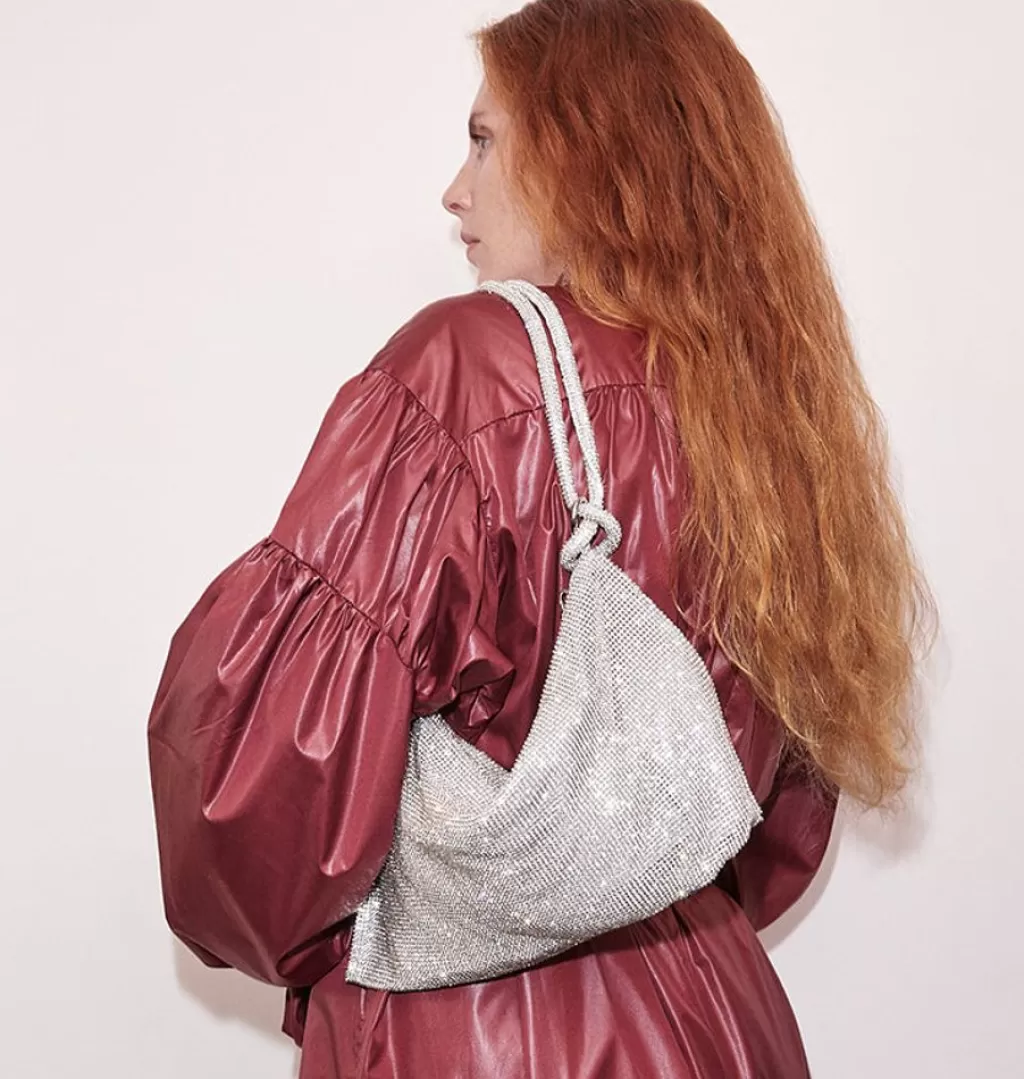Online WOS UP Sparkle Handbag Silver