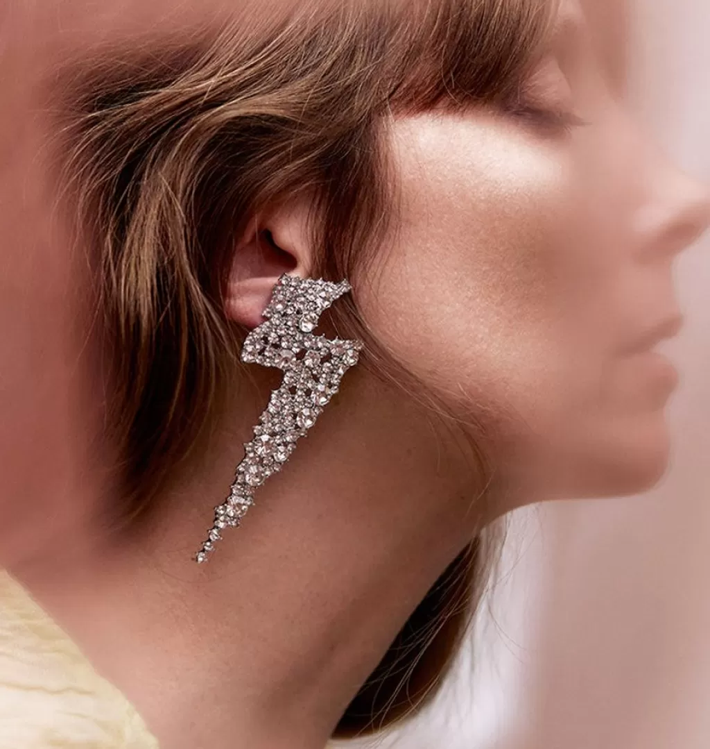 Fashion WOS UP Stardust Earrings Silver