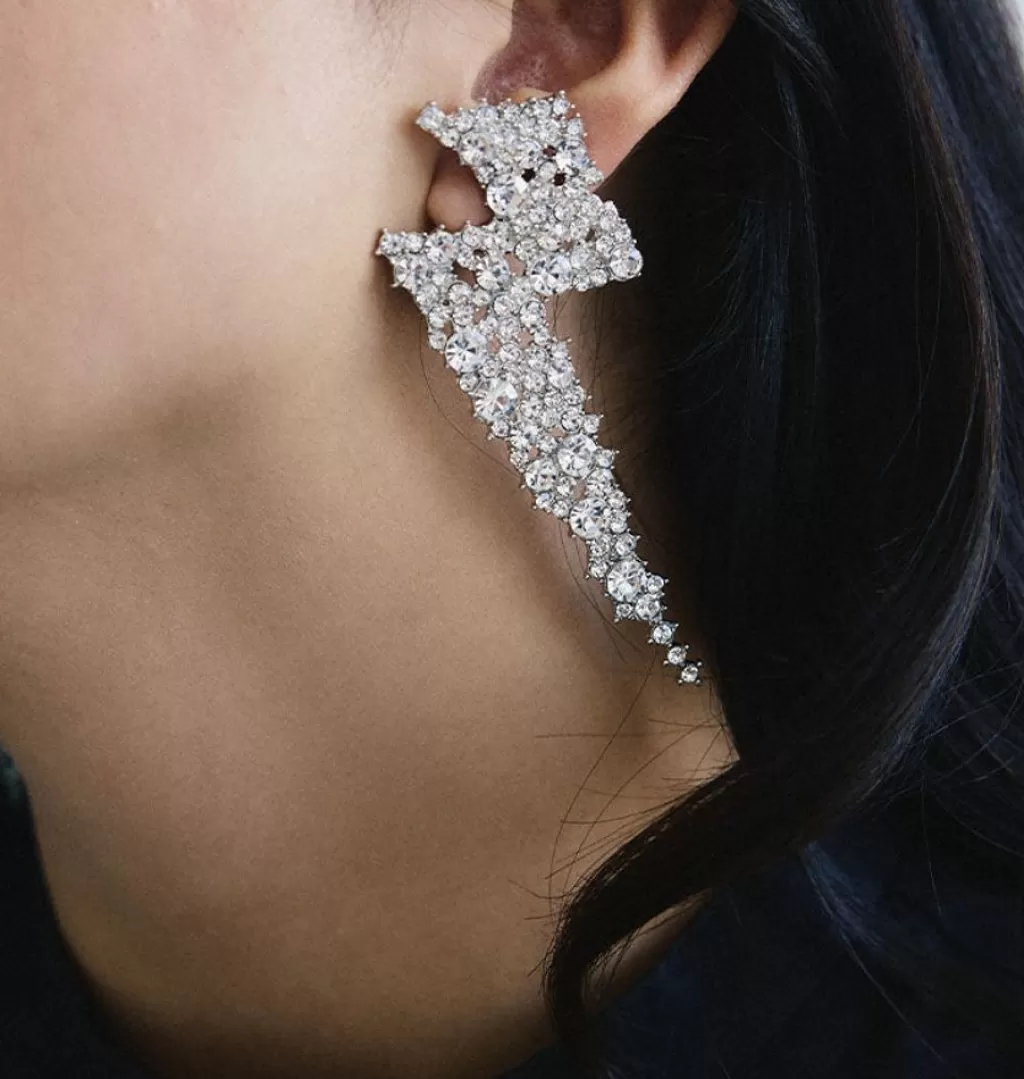 Fashion WOS UP Stardust Earrings Silver