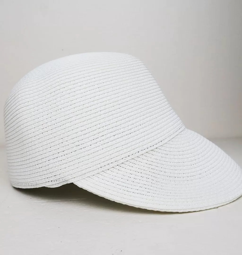 Hot WOS UP Straw Cap White