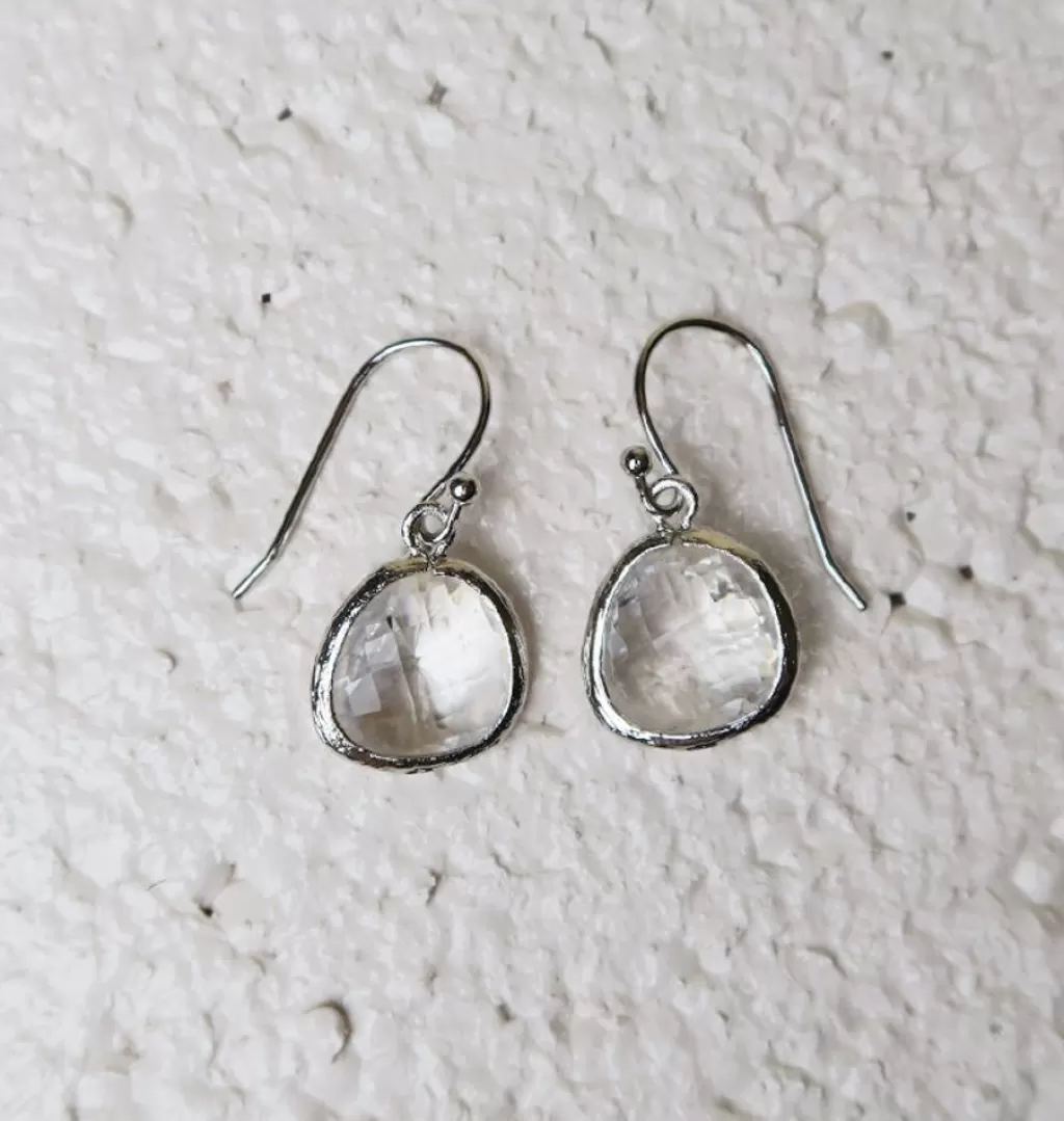 Online AngelPearls Teardrops Silver Clear