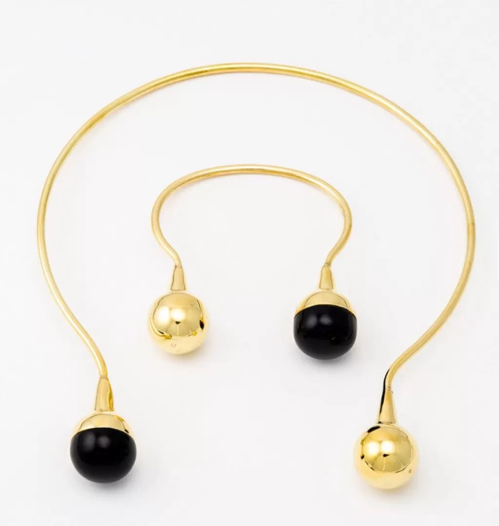Discount Sjösten Sweden Twin Choker • Brass And Onyx