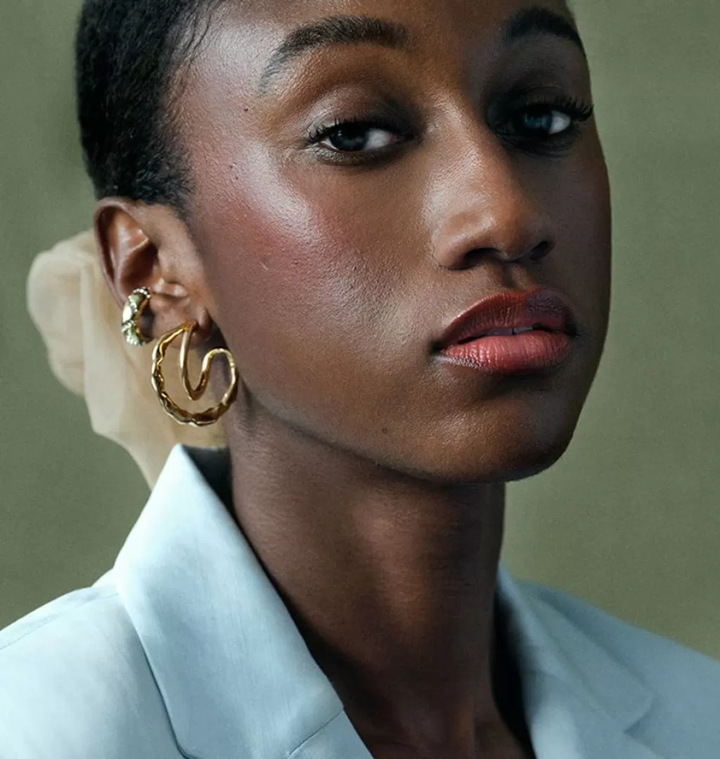 Outlet WOS UP Two Sides Earrings Gold