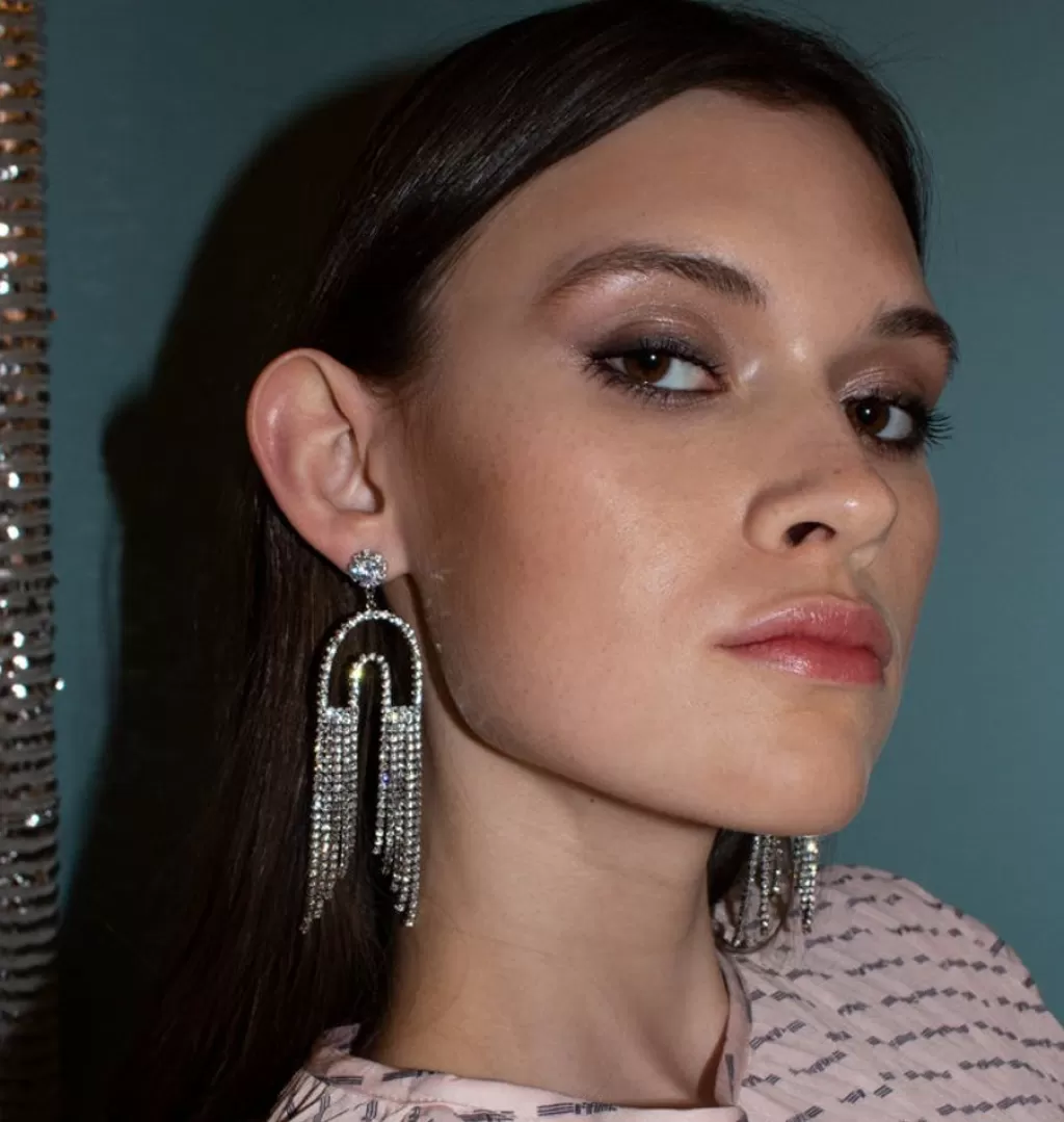 Cheap WOS UP U Turn Earrings Silver