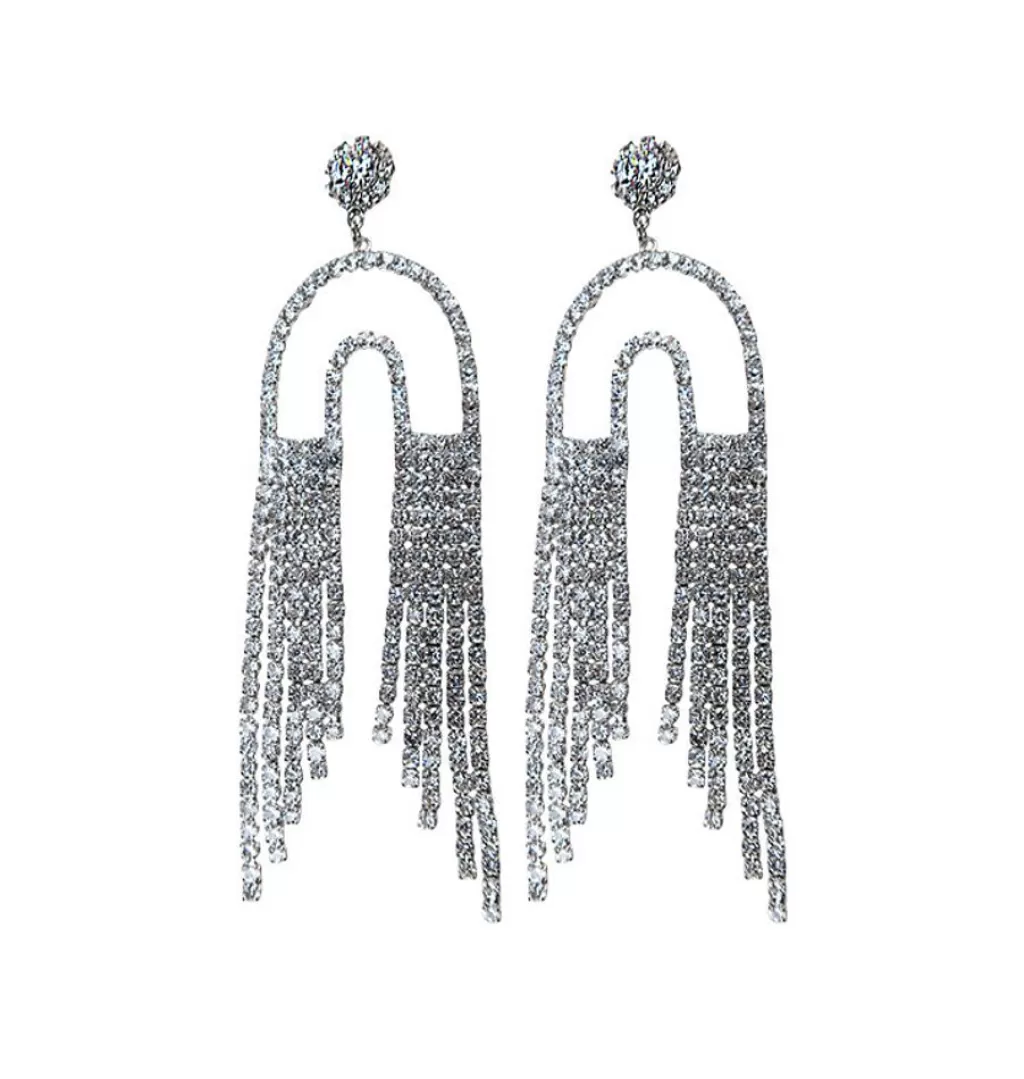 Cheap WOS UP U Turn Earrings Silver