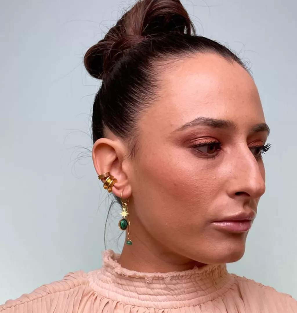 Discount WOS UP Ufo Cuff Gold Single Earring