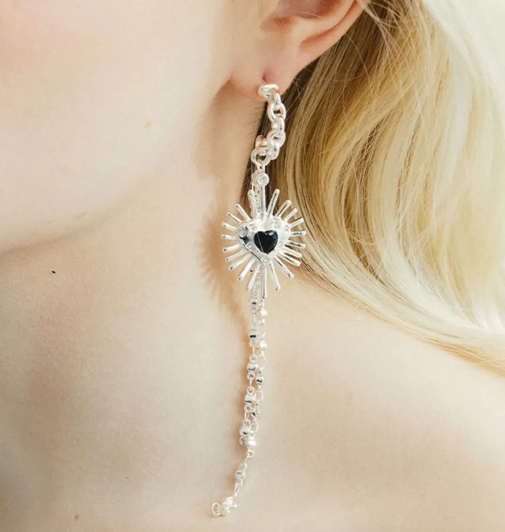Fashion WOS Valentina Short Earrings Silver