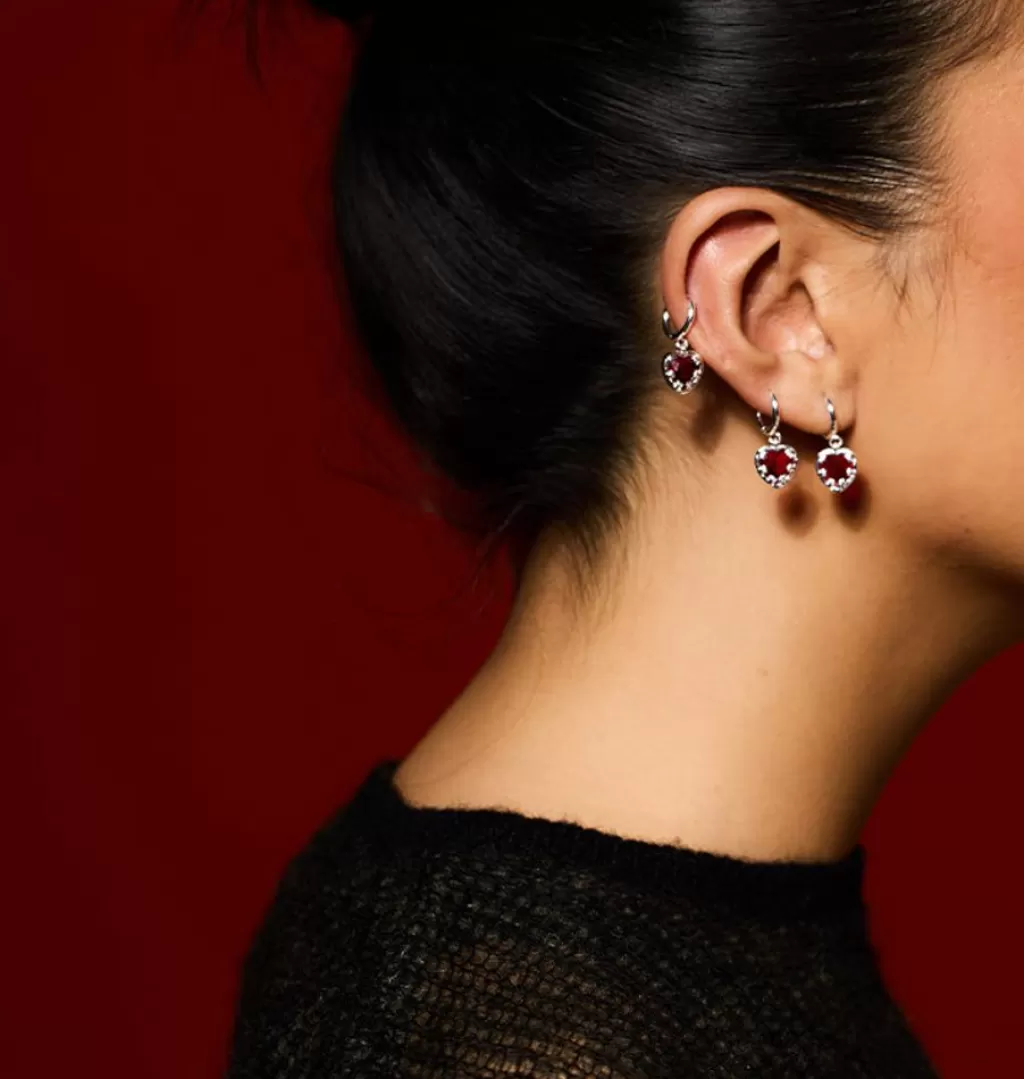 Best Sale WOS Veja Crystal Single Earring Silver