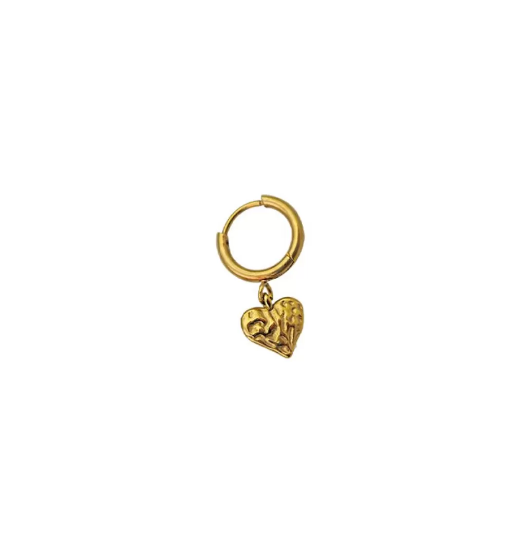 Store WOS Veja Heart Single Earring Gold