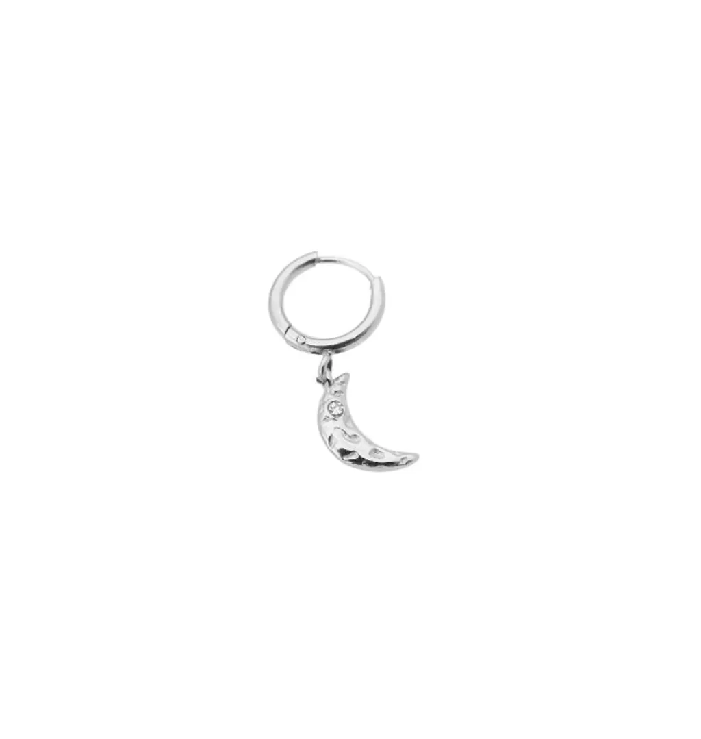 Best WOS Veja Moon Single Earring Silver