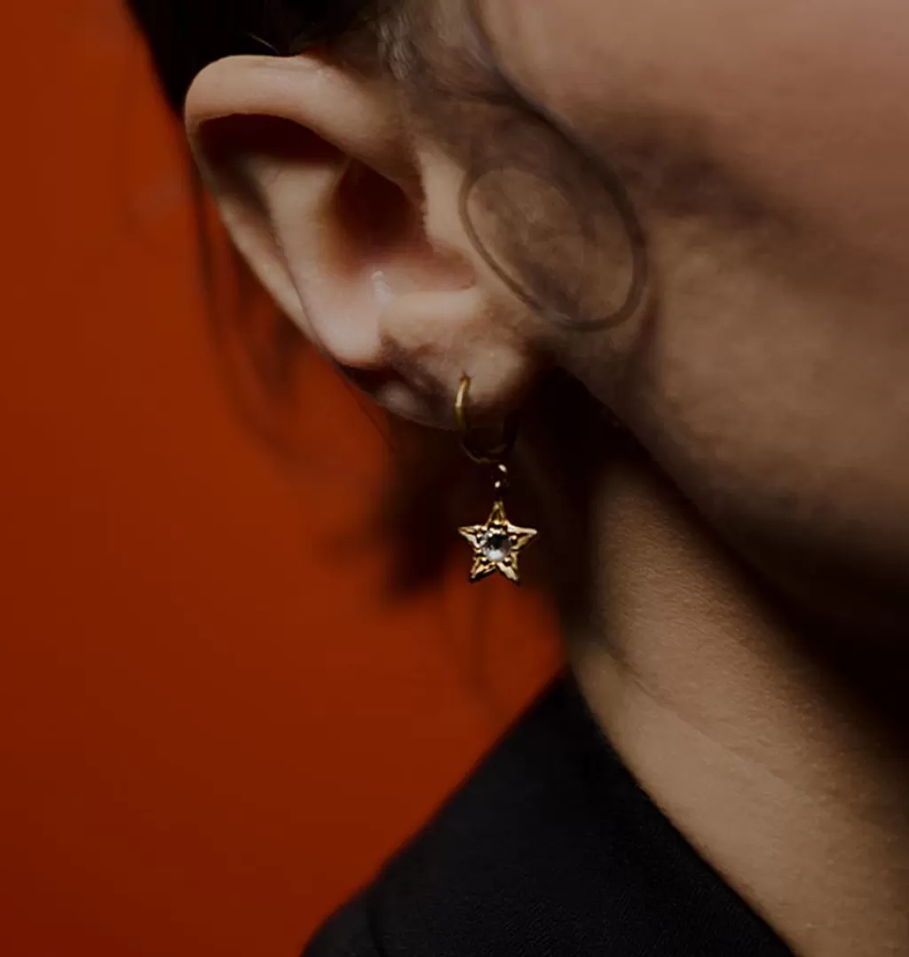 Flash Sale WOS Veja Star Single Earring Gold