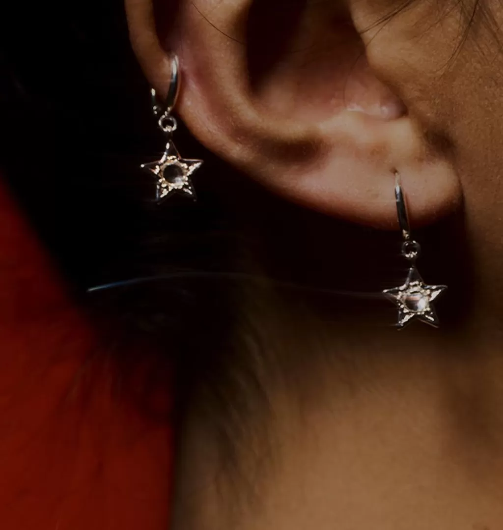 Cheap WOS Veja Star Single Earring Silver
