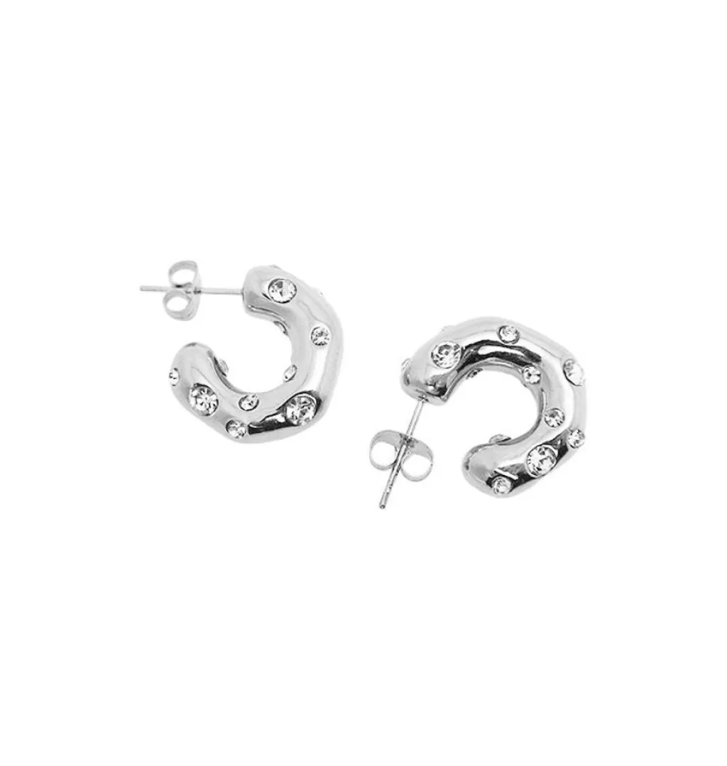 New WOS UP Viveka Earrings Silver