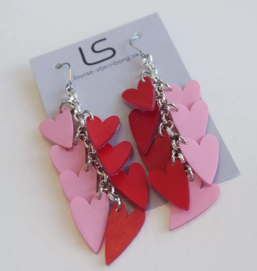 Shop Louise Stjernborg Watercolor Earrings Love