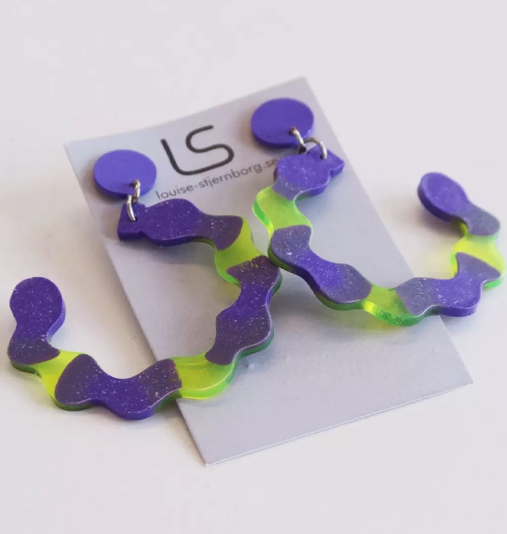Fashion Louise Stjernborg Watercolor Earrings Waves