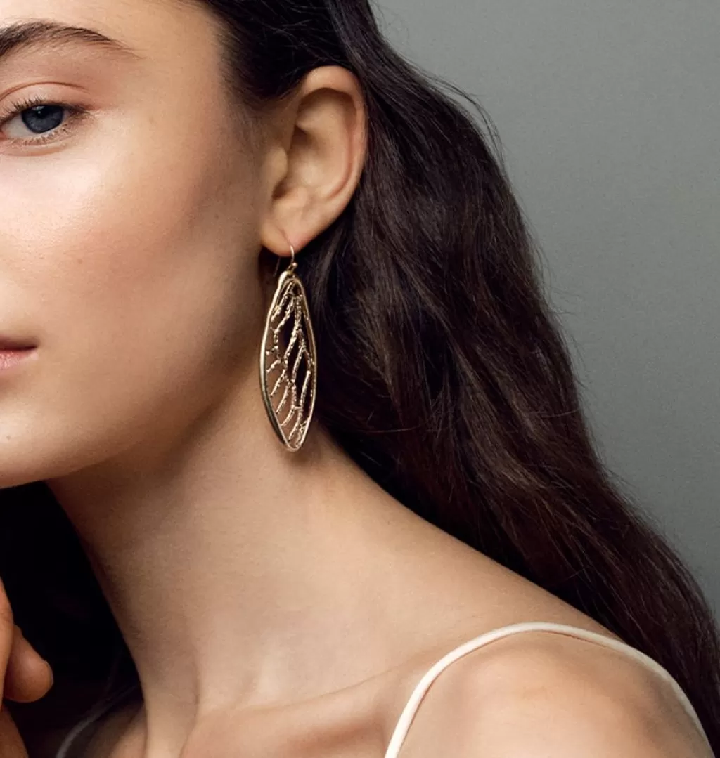 Best Sale WOS UP Wings Earring Gold