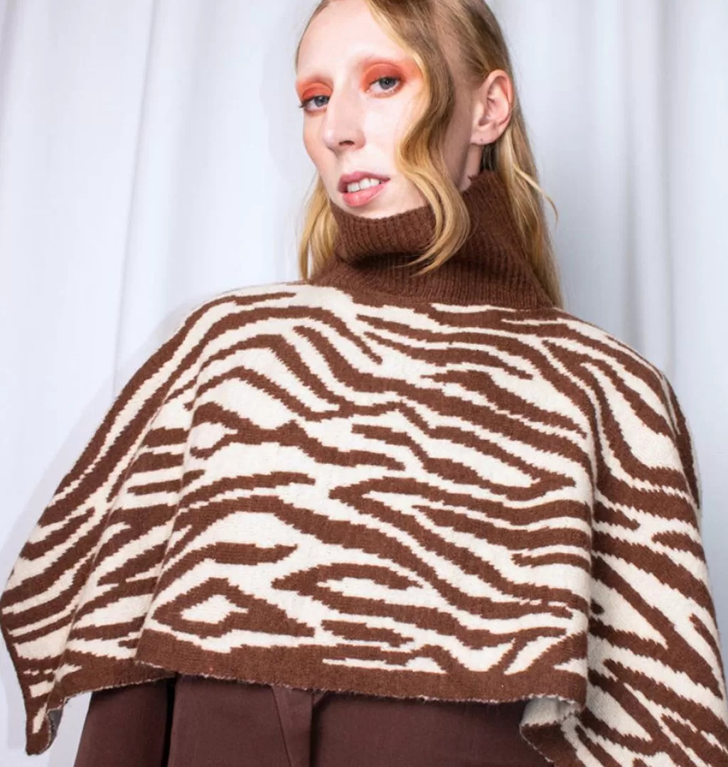 Store WOS UP Zebra Collar Brown