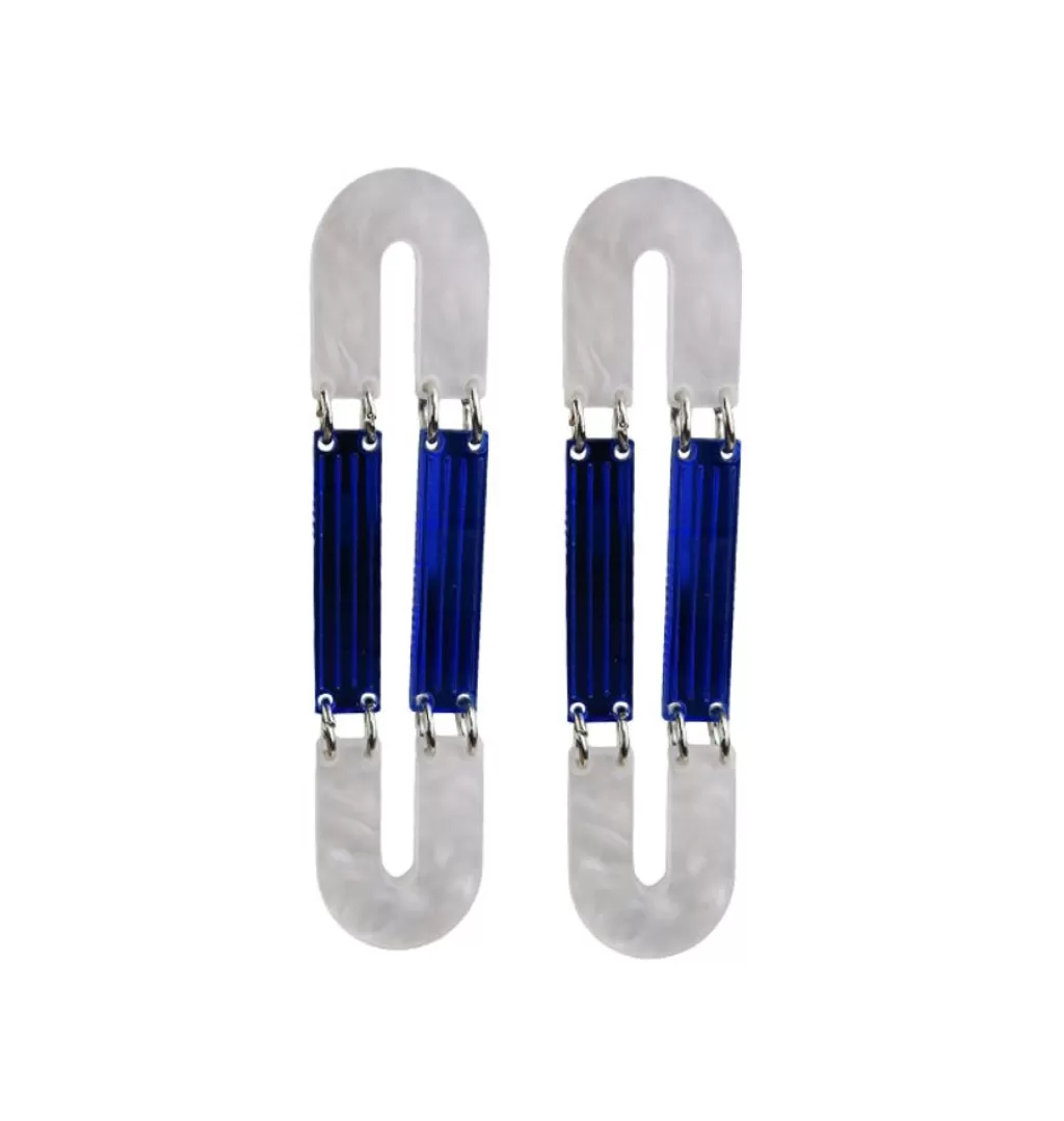 Online WOS UP Zero Earrings Blue