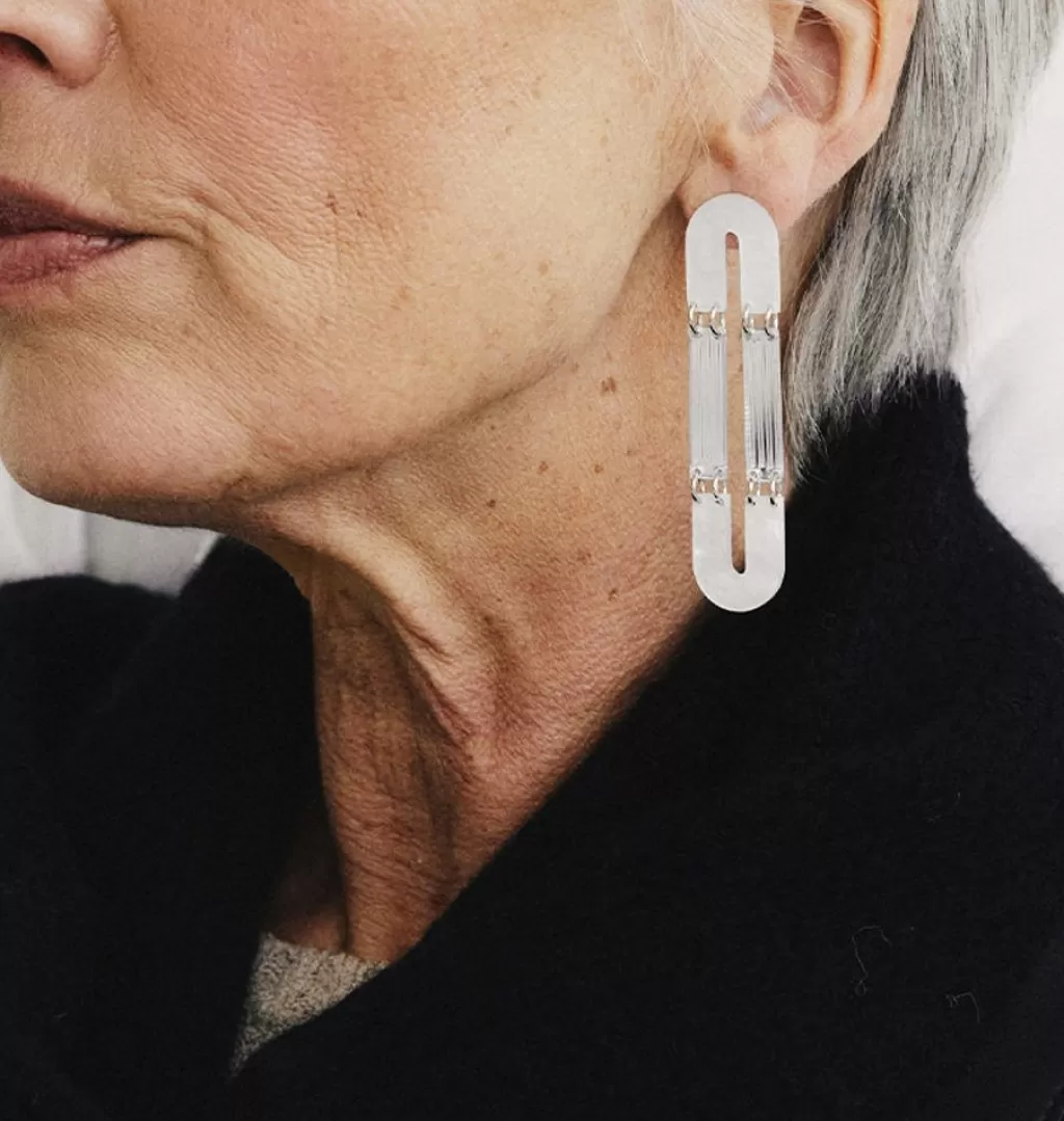 Discount WOS UP Zero Earrings Silver